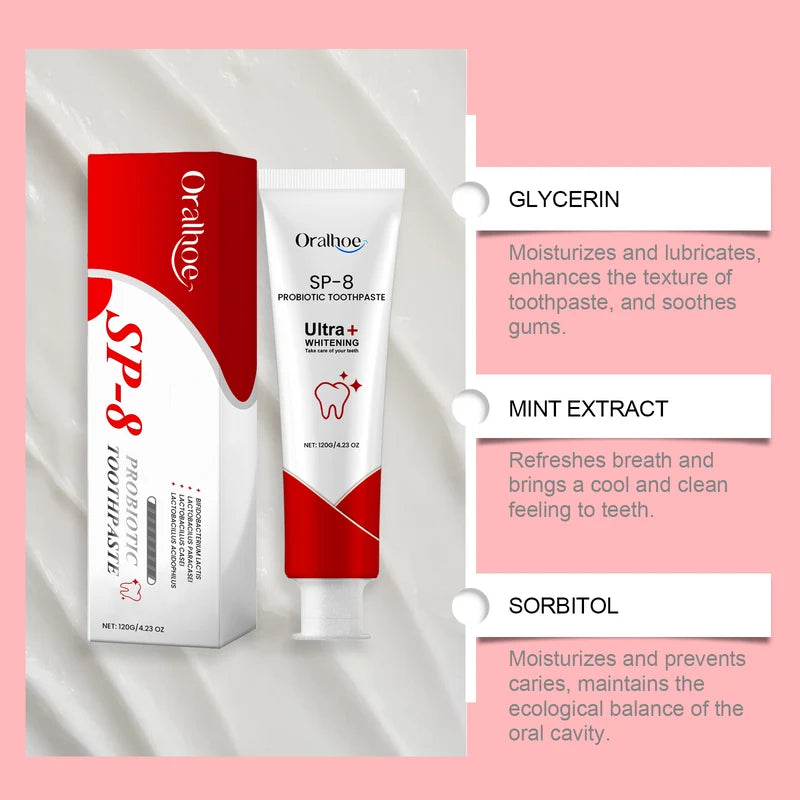 Oralhoe SP-8 Probiotic Whitening Toothpaste